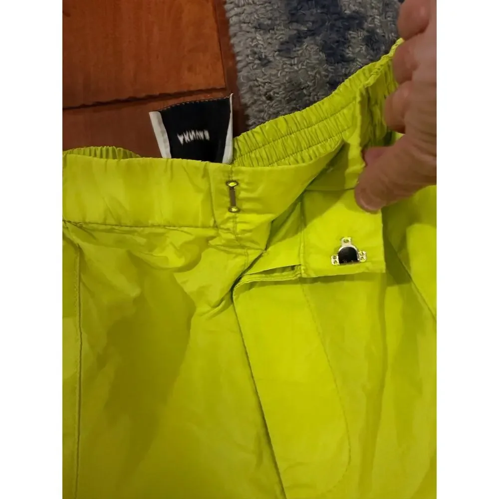 Ankvas Wide-leg Cargo Pants. Vibrant neon green. - Picture 2 of 5